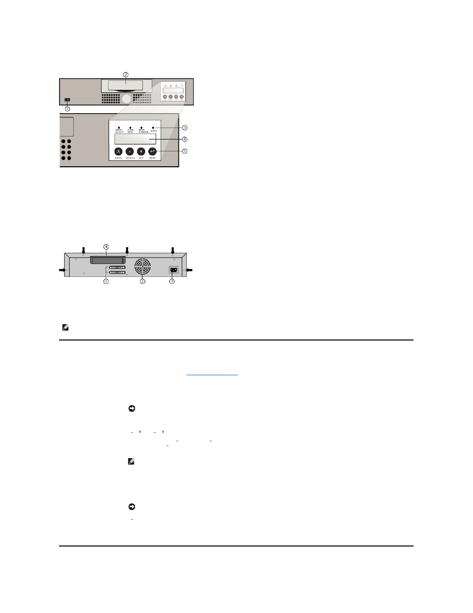 Choose a location for the autoloader (see, Choosing a location, Unpacking the autoloader | Dell PowerVault 122T DLT VS80 (Autoloader) User Manual | Page 25 / 39