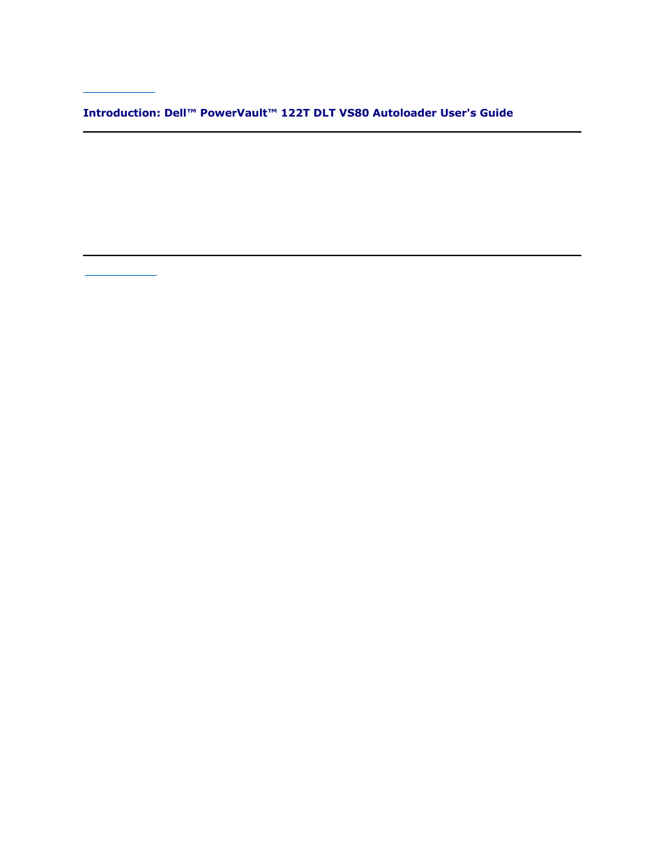 Overview | Dell PowerVault 122T DLT VS80 (Autoloader) User Manual | Page 30 / 39