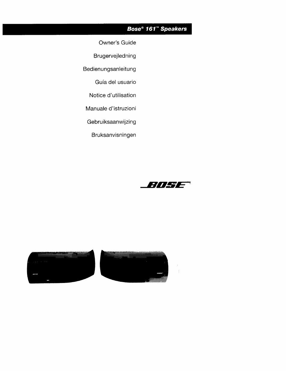 Bose 161TM User Manual | 19 pages