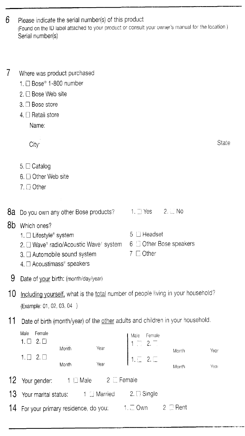 Example, G 2.g | Bose 161TM User Manual | Page 15 / 19