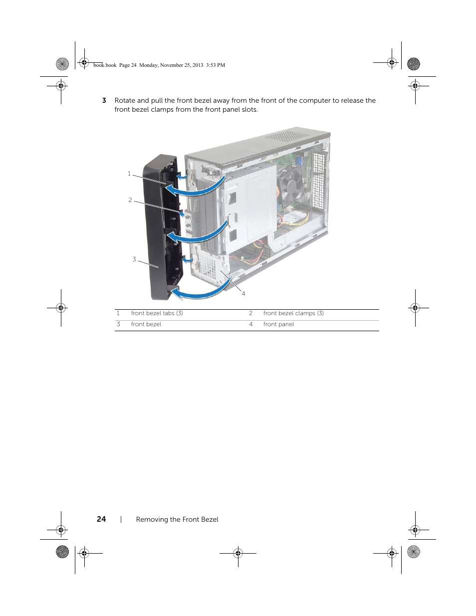 Dell Inspiron Small Desktop (3647, Late 2013) User Manual | Page 24 / 52