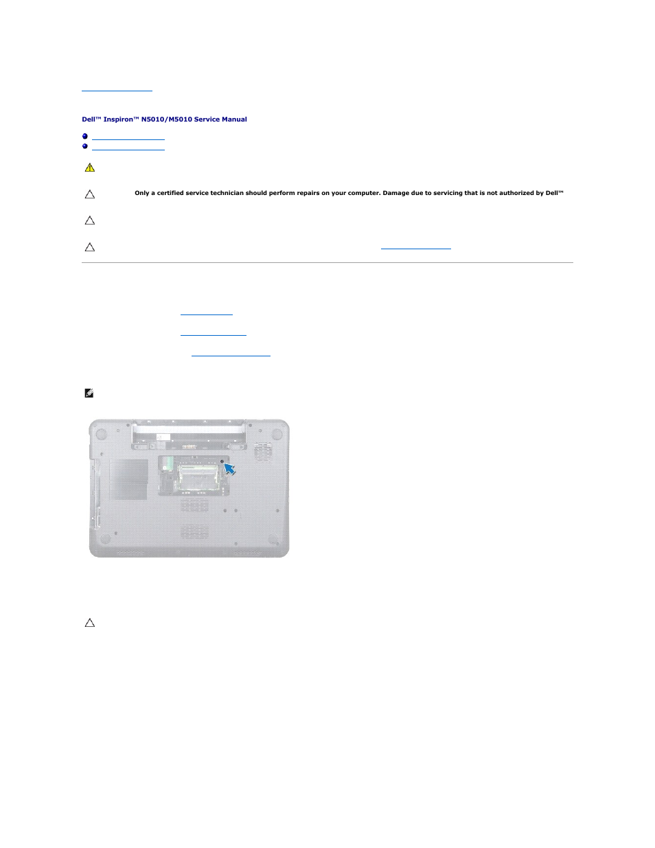 Keyboard, Removing the keyboard | Dell Inspiron 15 (M5010, Early 2010) User Manual | Page 28 / 51