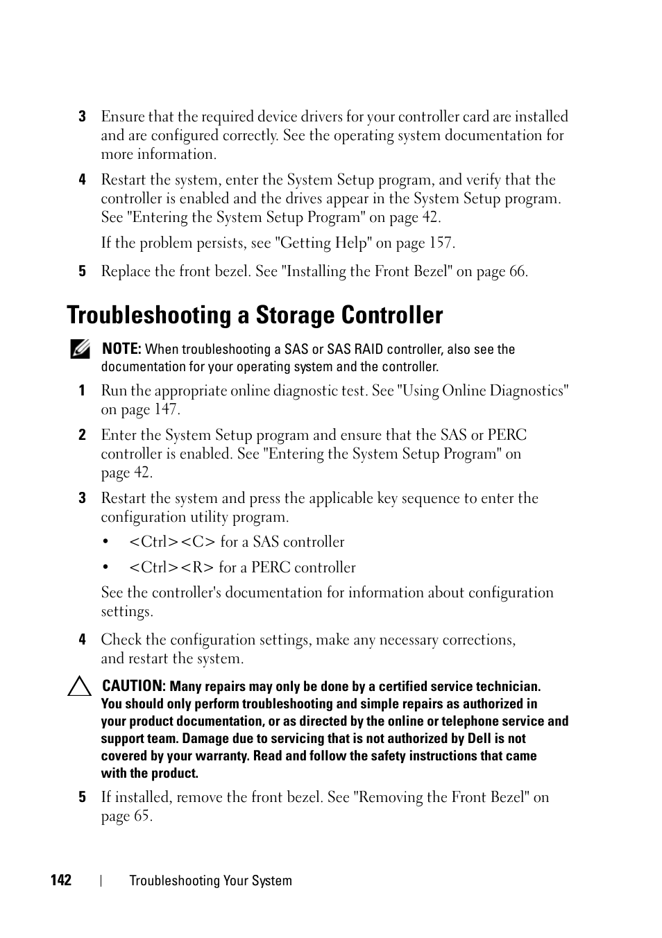 Troubleshooting a storage controller | Dell PowerVault NX3100 User Manual | Page 142 / 164