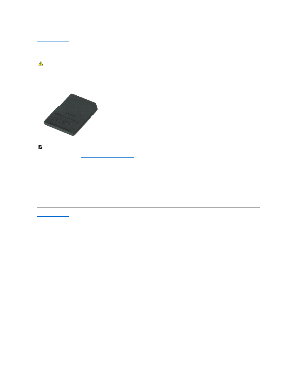 Secure digital (sd) card, Removing the sd card, Replacing the sd card | Dell Latitude E4310 (Mid 2010) User Manual | Page 34 / 44