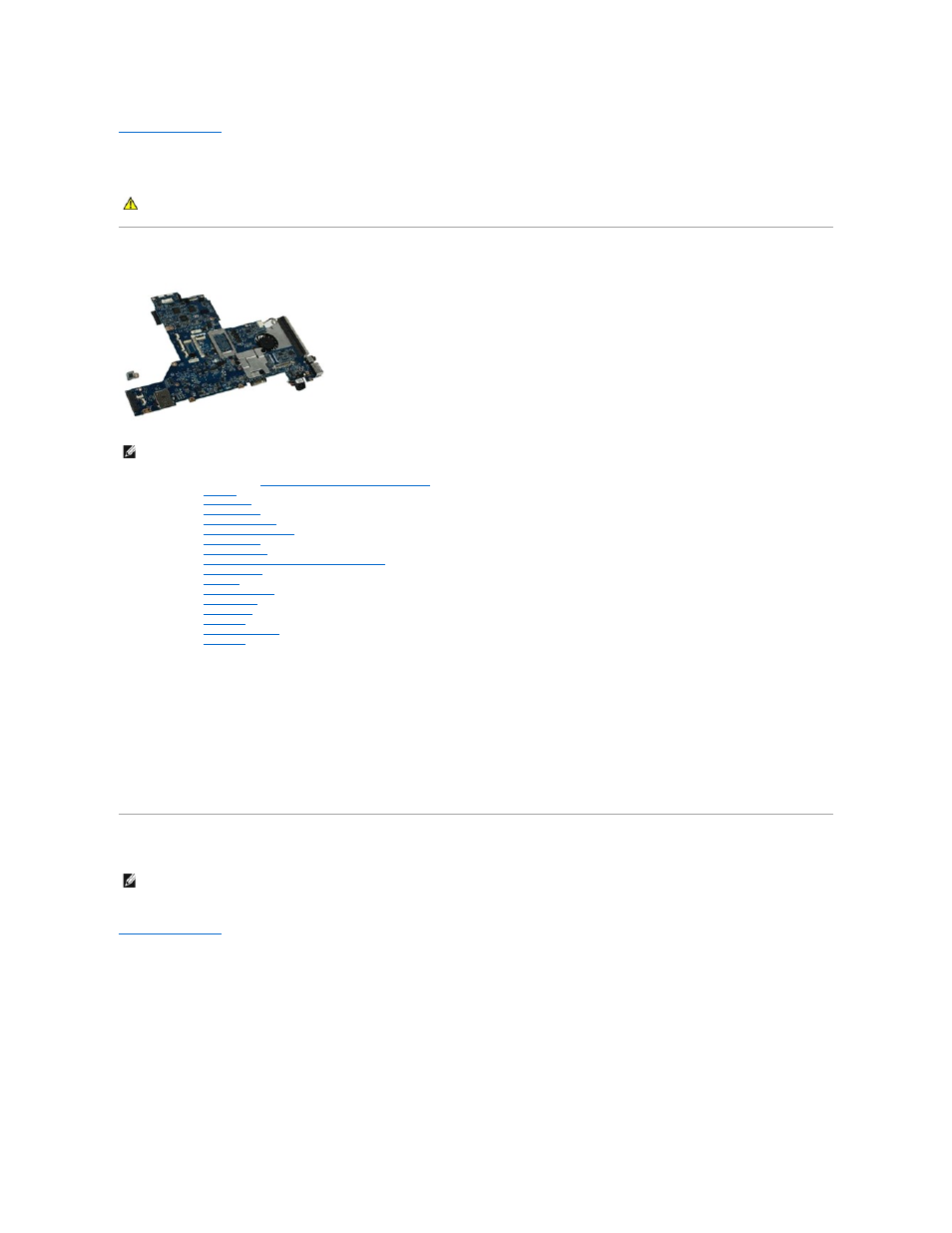 System board, Removing the system board, Replacing the system board | Dell Latitude E4310 (Mid 2010) User Manual | Page 39 / 44