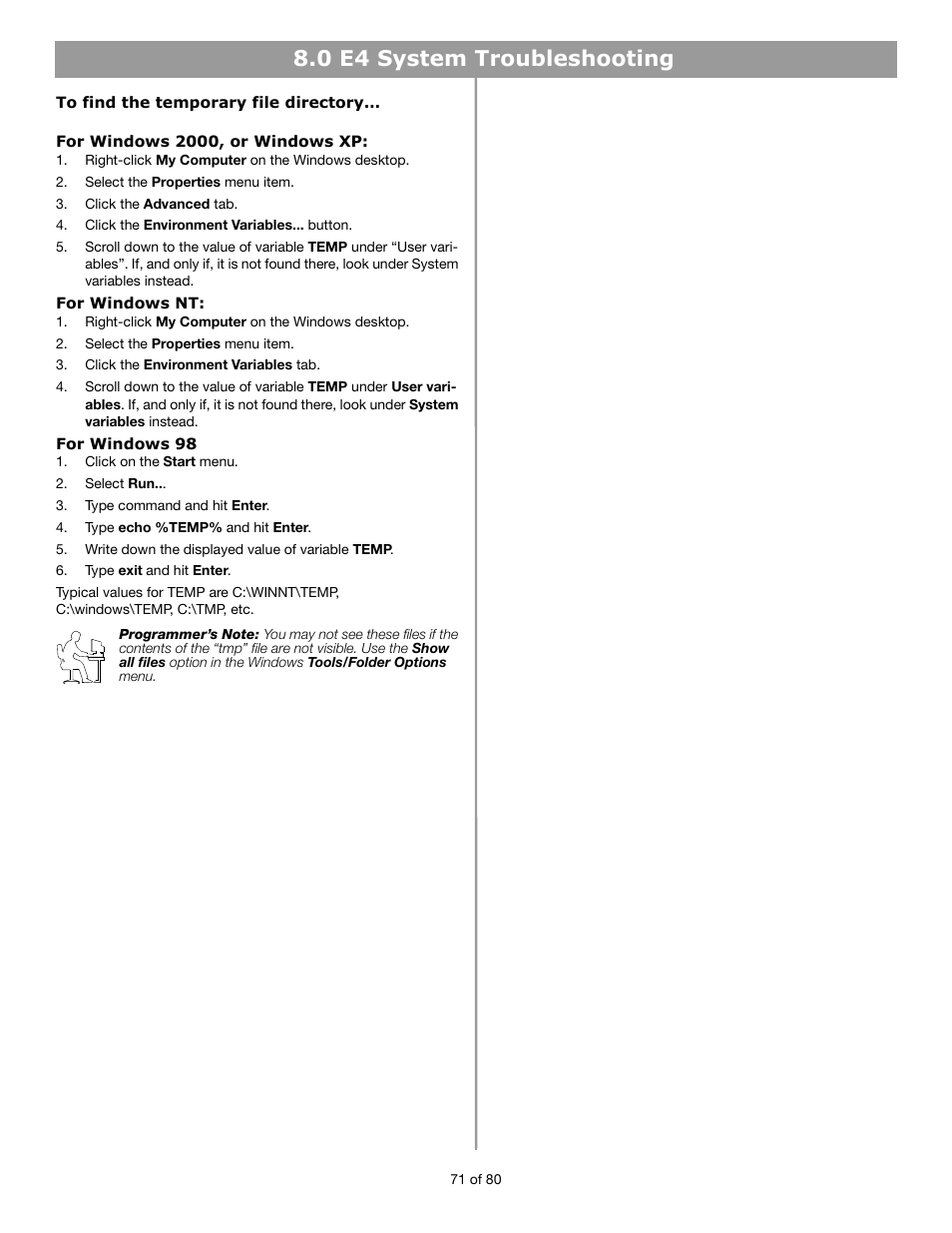 0 e4 system troubleshooting | Bose FREESPACE E4 User Manual | Page 14 / 18