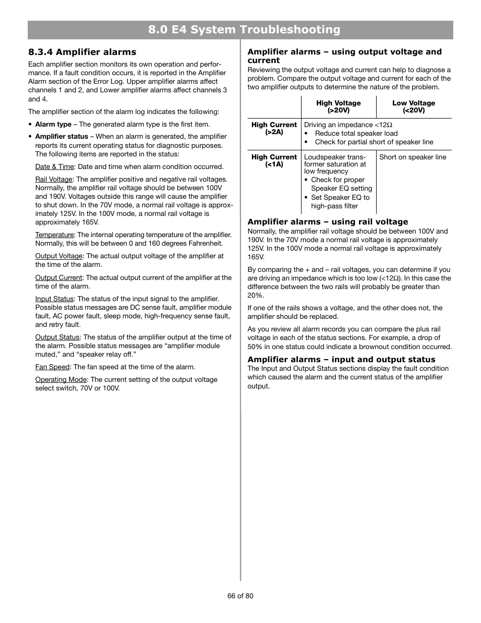 0 e4 system troubleshooting | Bose FREESPACE E4 User Manual | Page 9 / 18