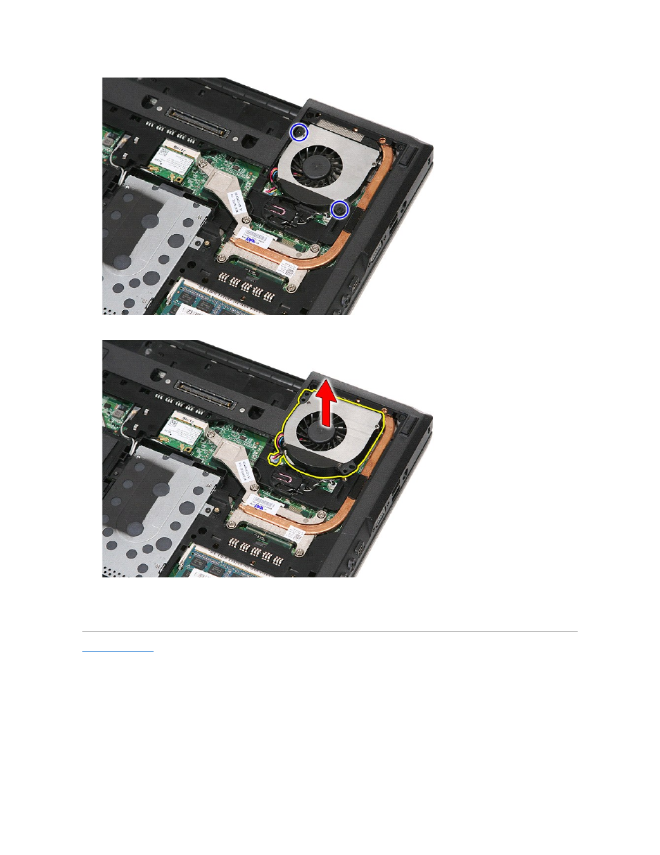 Replacing the fan | Dell Latitude E5410 (Mid 2010) User Manual | Page 25 / 81