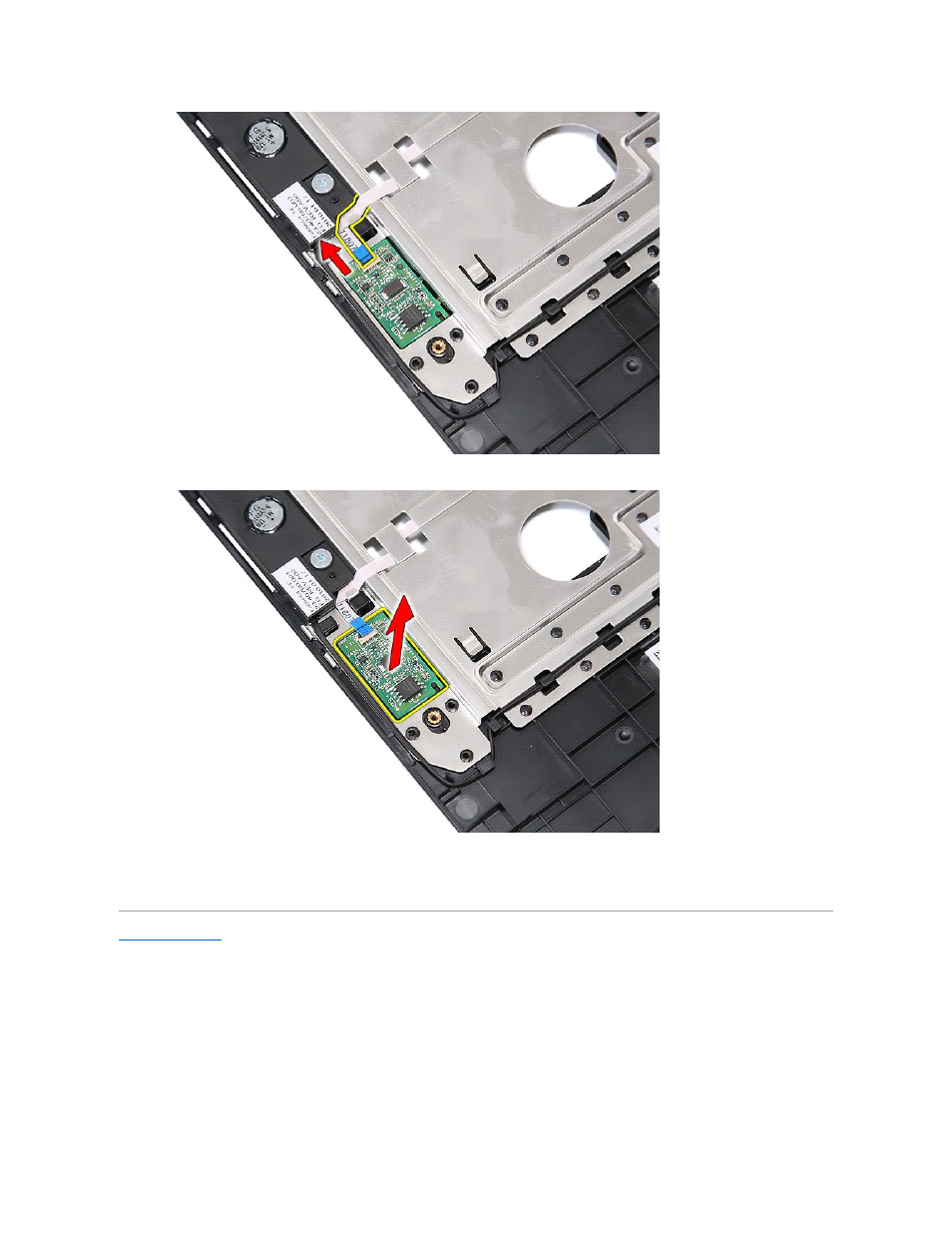 Replacing the fingerprint reader | Dell Latitude E5410 (Mid 2010) User Manual | Page 28 / 81