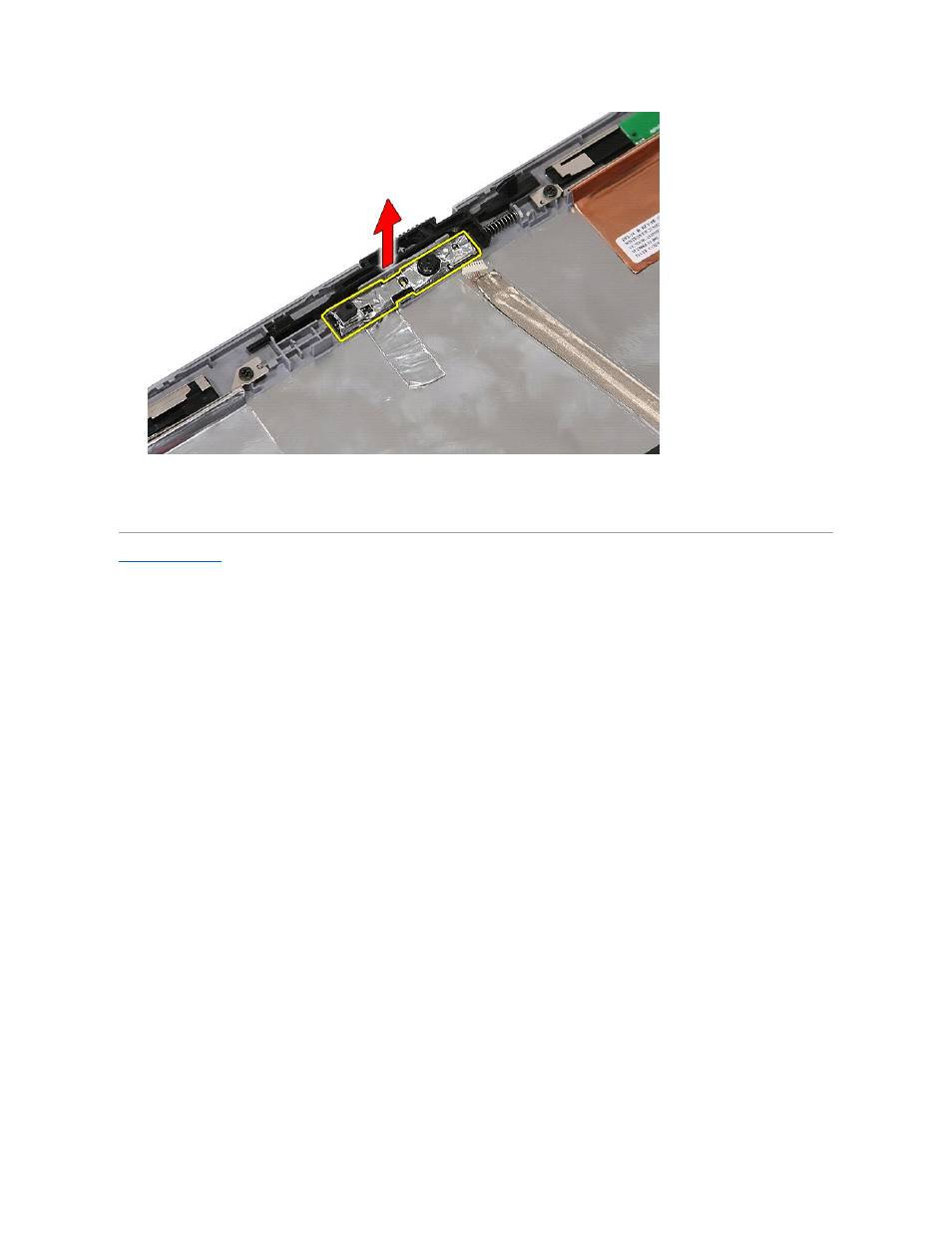 Replacing the camera | Dell Latitude E5410 (Mid 2010) User Manual | Page 40 / 81