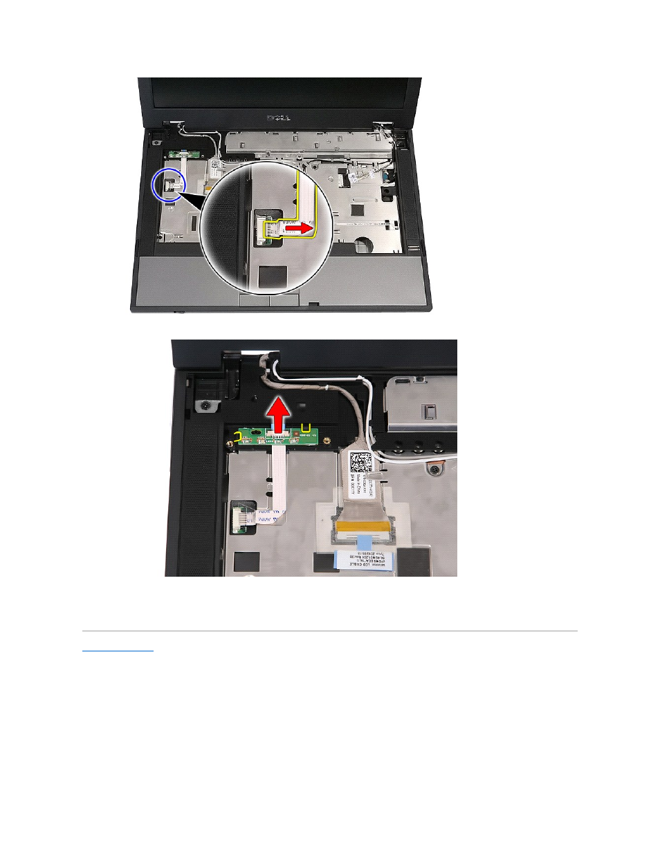 Replacing the led board | Dell Latitude E5410 (Mid 2010) User Manual | Page 46 / 81