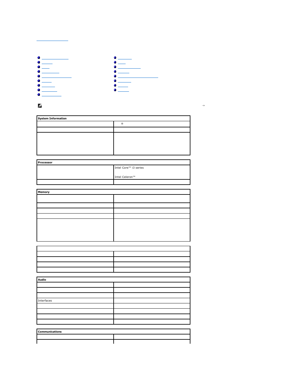 Specifications | Dell Latitude E5410 (Mid 2010) User Manual | Page 70 / 81