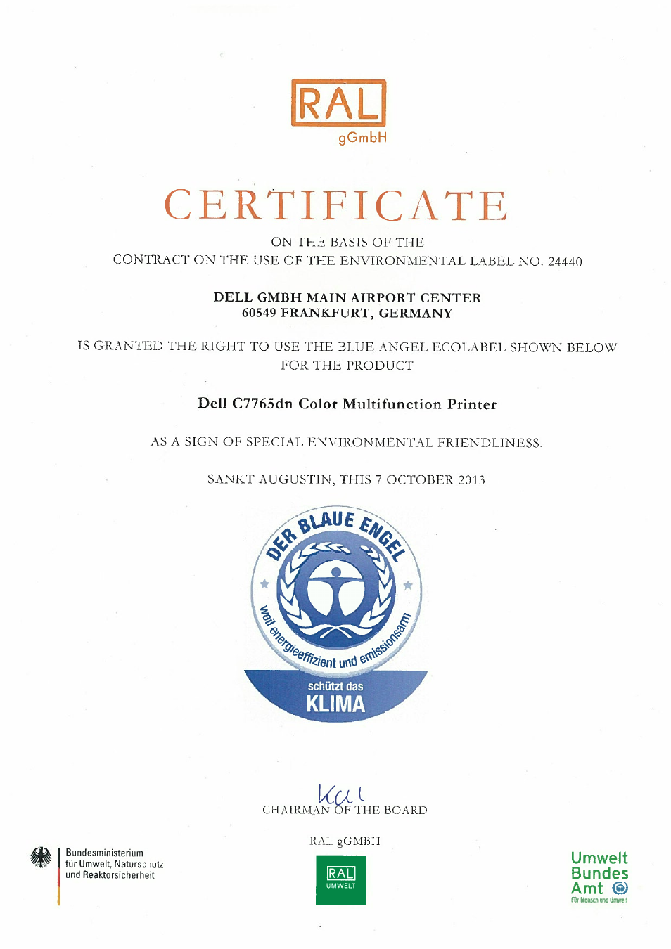 Dell C7765DN MFP Color Laser Printer User Manual | 1 page