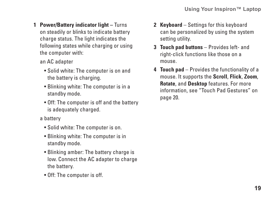 Dell Inspiron Mini 10 (1010, Early 2009) User Manual | Page 21 / 68