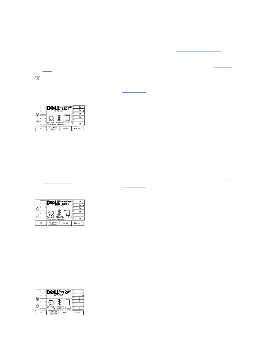 Position picker dialog, Destination move media dialog | Dell PowerVault 136T LTO/SDLT (Tape Library) User Manual | Page 41 / 108