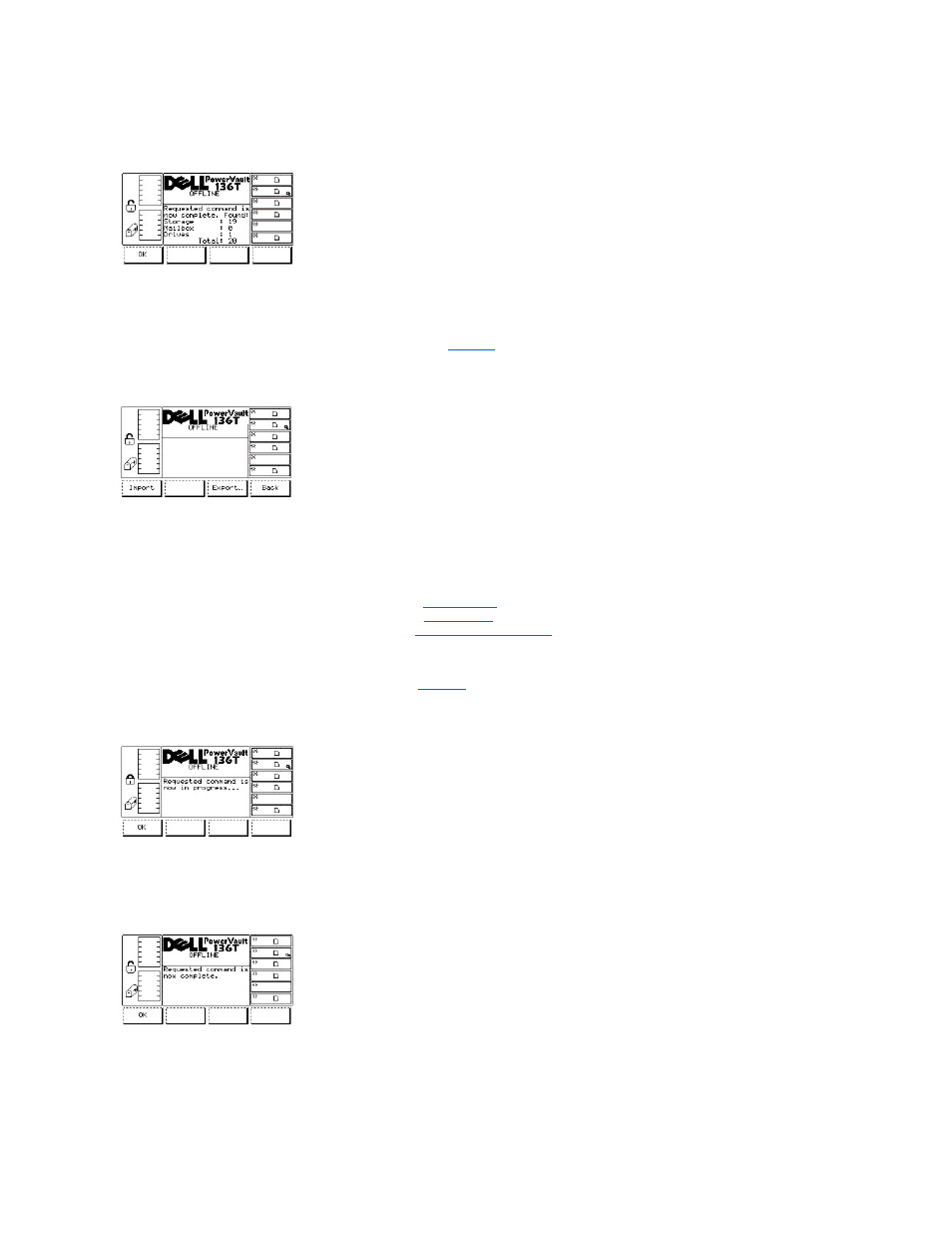 Softkey is pressed, the, Mailbox submenu, Figure 44 | Dell PowerVault 136T LTO/SDLT (Tape Library) User Manual | Page 45 / 108