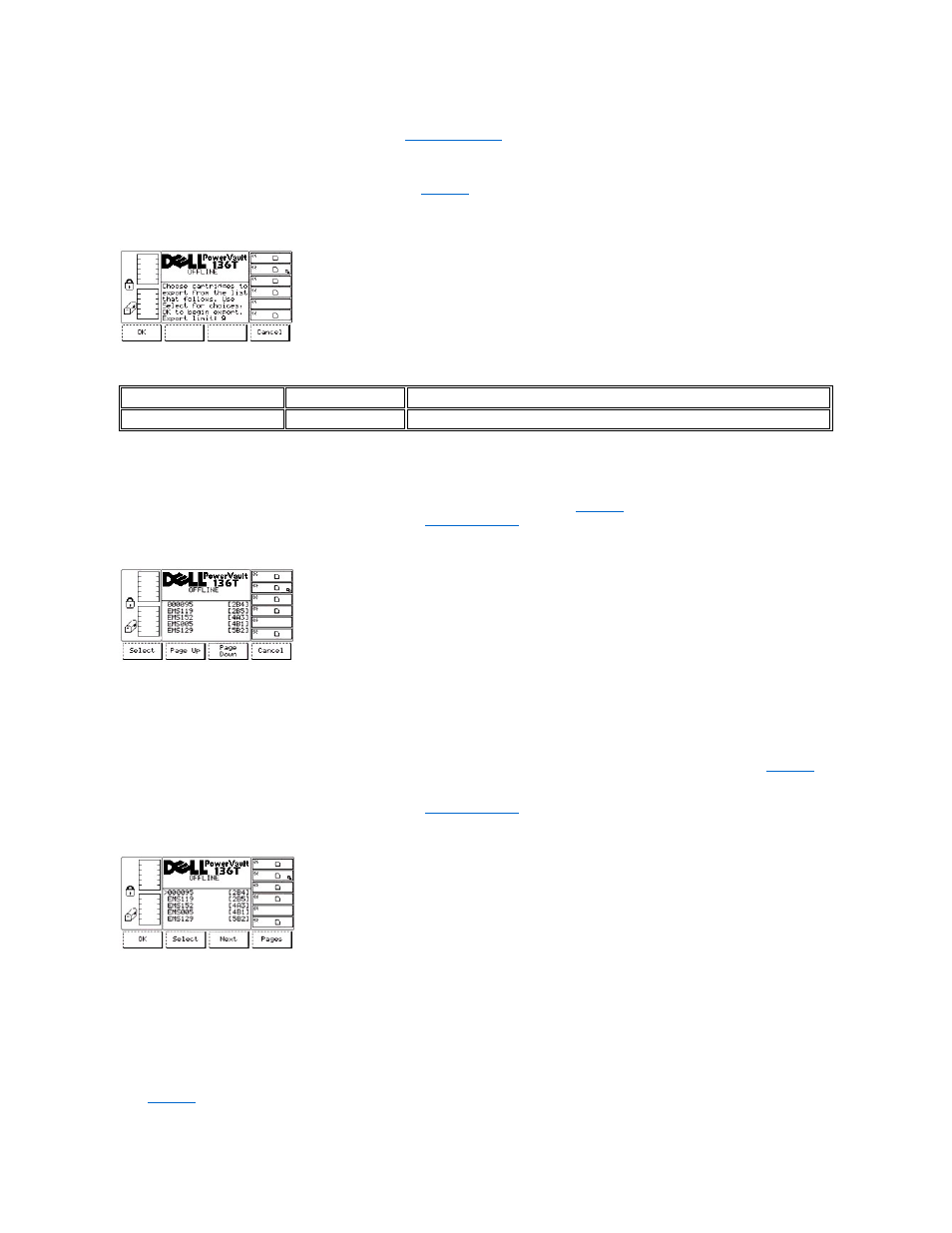 Export dialog | Dell PowerVault 136T LTO/SDLT (Tape Library) User Manual | Page 46 / 108