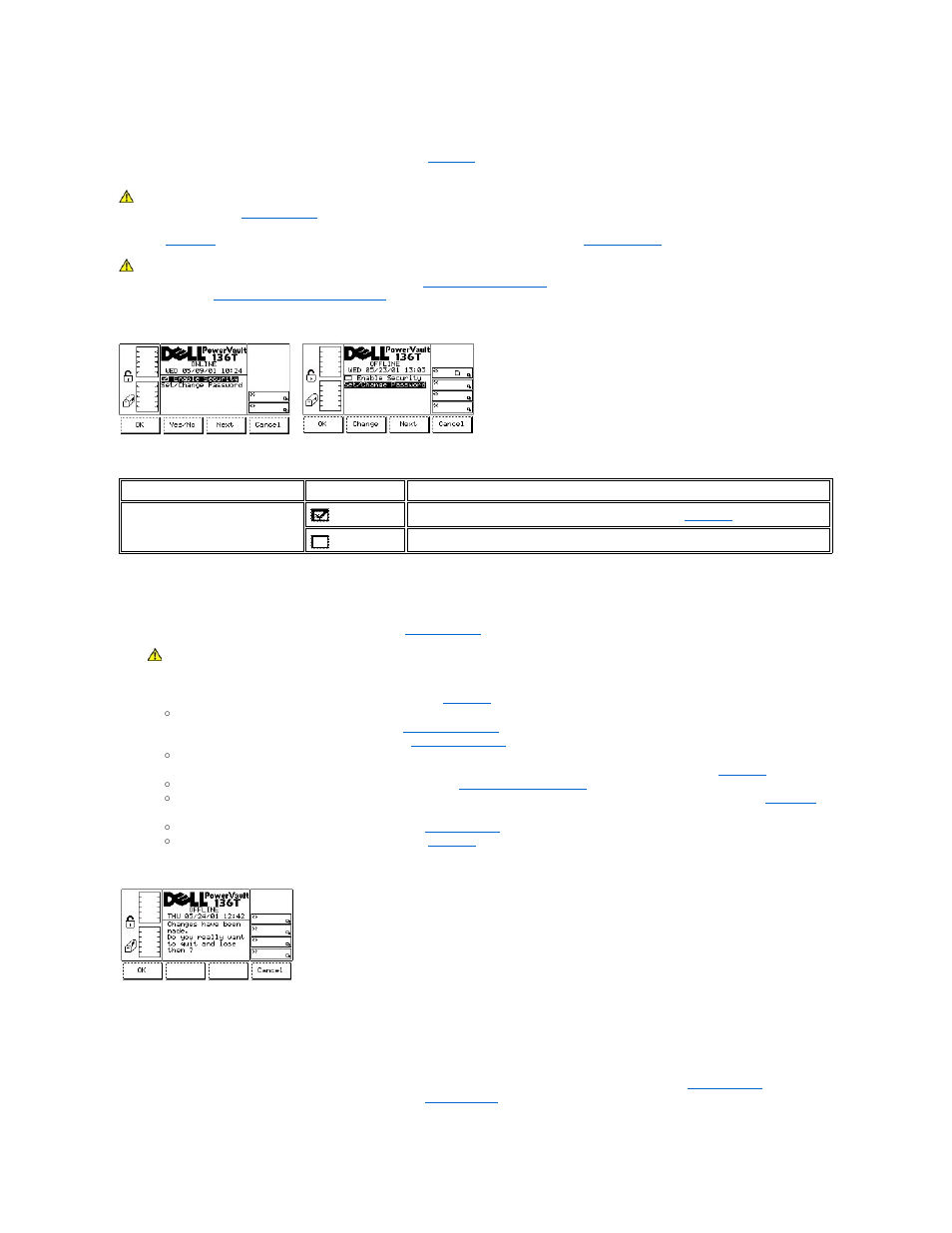 Softkey is pressed, the, Secure dialog, Is displayed | Dell PowerVault 136T LTO/SDLT (Tape Library) User Manual | Page 57 / 108