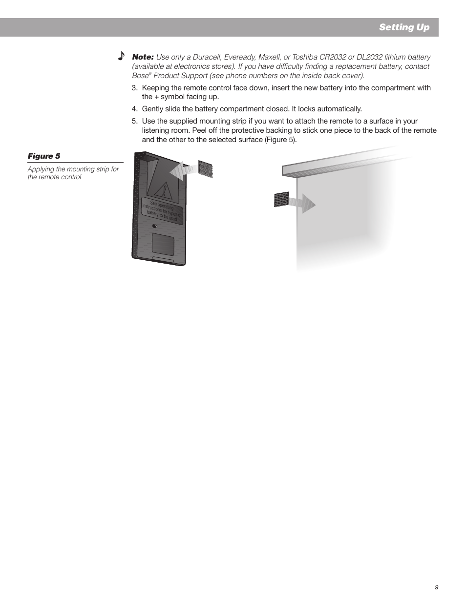 Setting up | Bose Wave Radio User Manual | Page 9 / 30