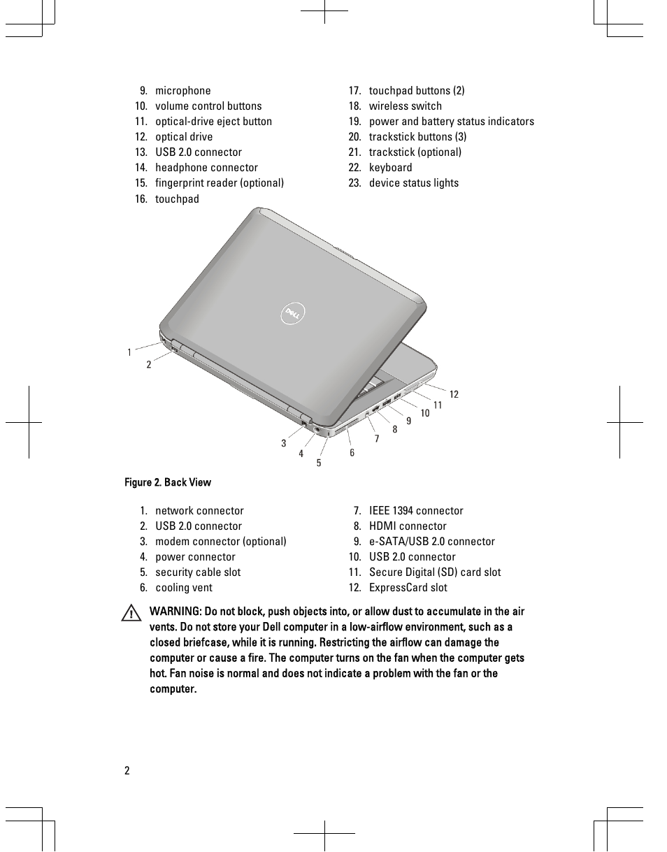 Dell Latitude E5420 (Early 2011) User Manual | Page 2 / 10