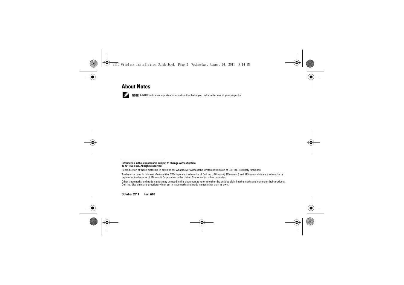 Dell M110 Projector User Manual | Page 2 / 14