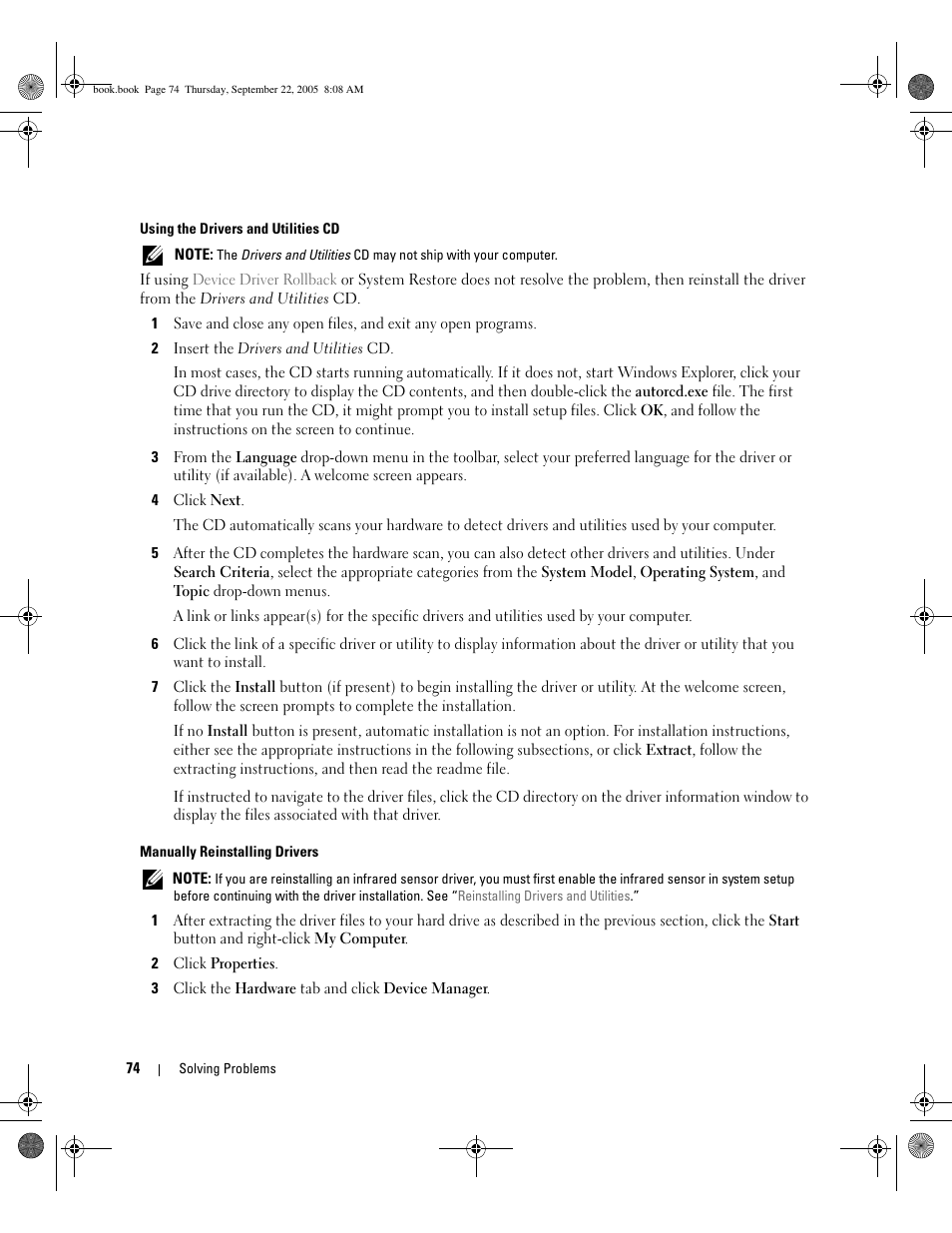 Dell Inspiron B130 User Manual | Page 74 / 142