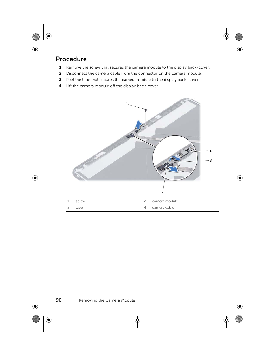 Procedure | Dell Inspiron 15R (5521, Late 2012) User Manual | Page 90 / 94