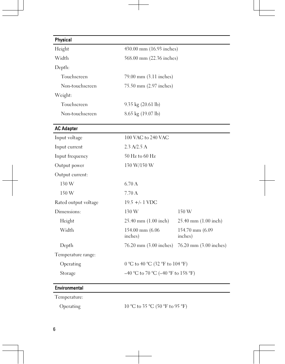 Dell Vostro 360 (Late 2011) User Manual | Page 6 / 8