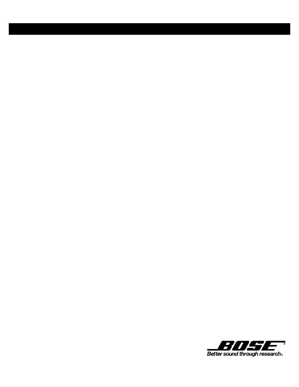 Bose 201 User Manual | Page 12 / 12