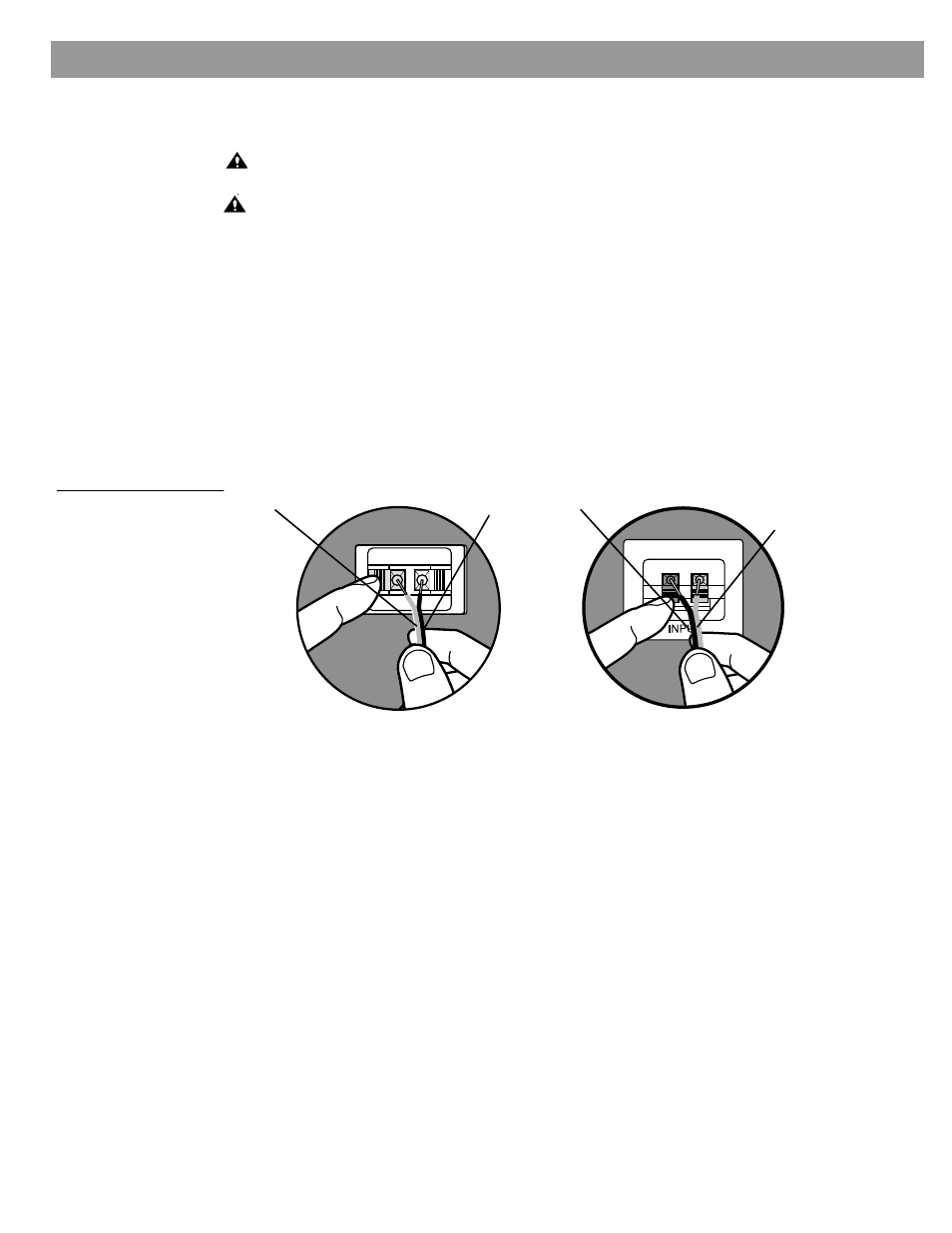 Make the connections, Connect one speaker cord to your right speaker, Figure 3 | How to make terminal connections, Test the speakers, Setting up make the connections | Bose 201 User Manual | Page 6 / 12