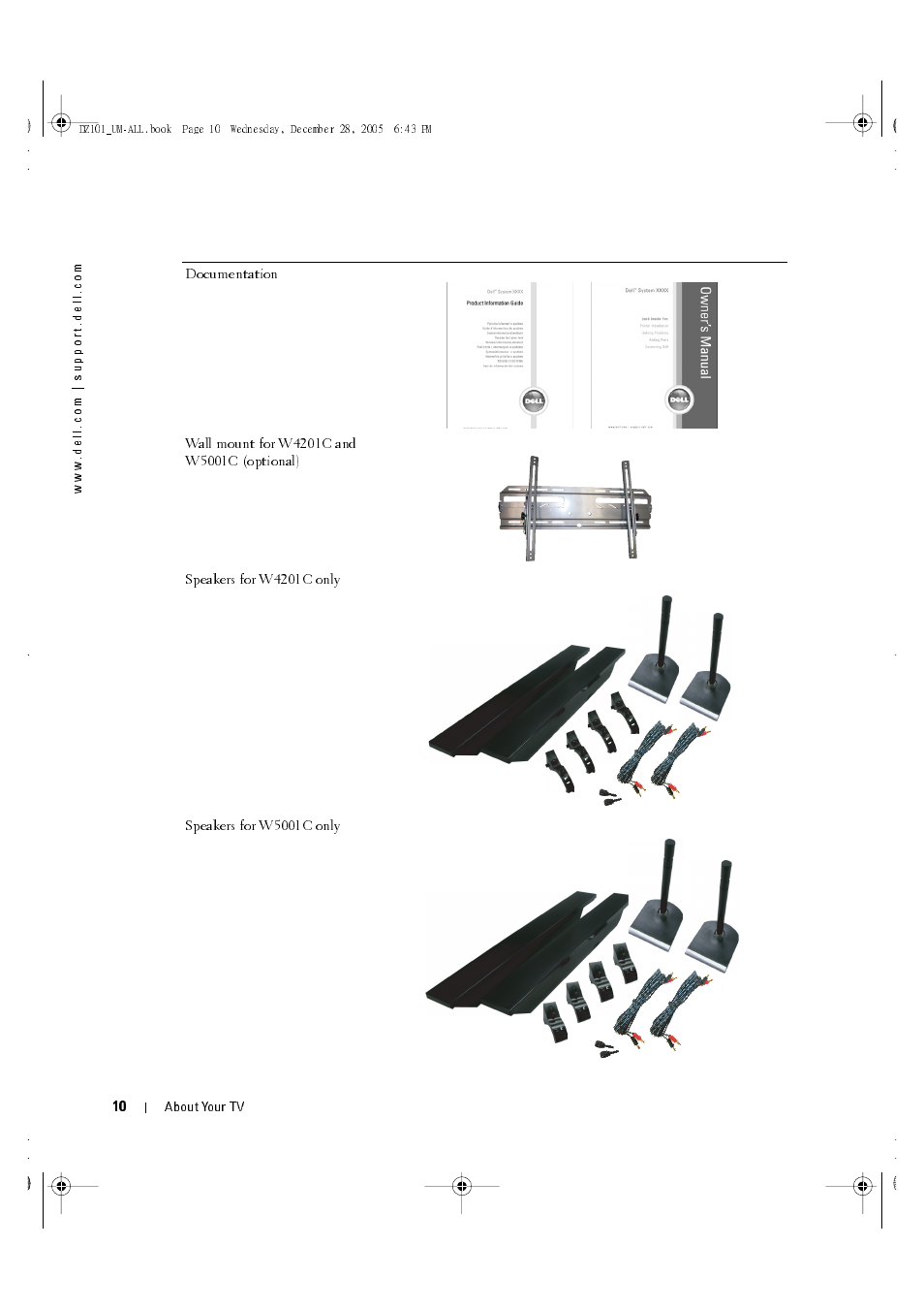 Dell LCD TV W4201C User Manual | Page 10 / 67