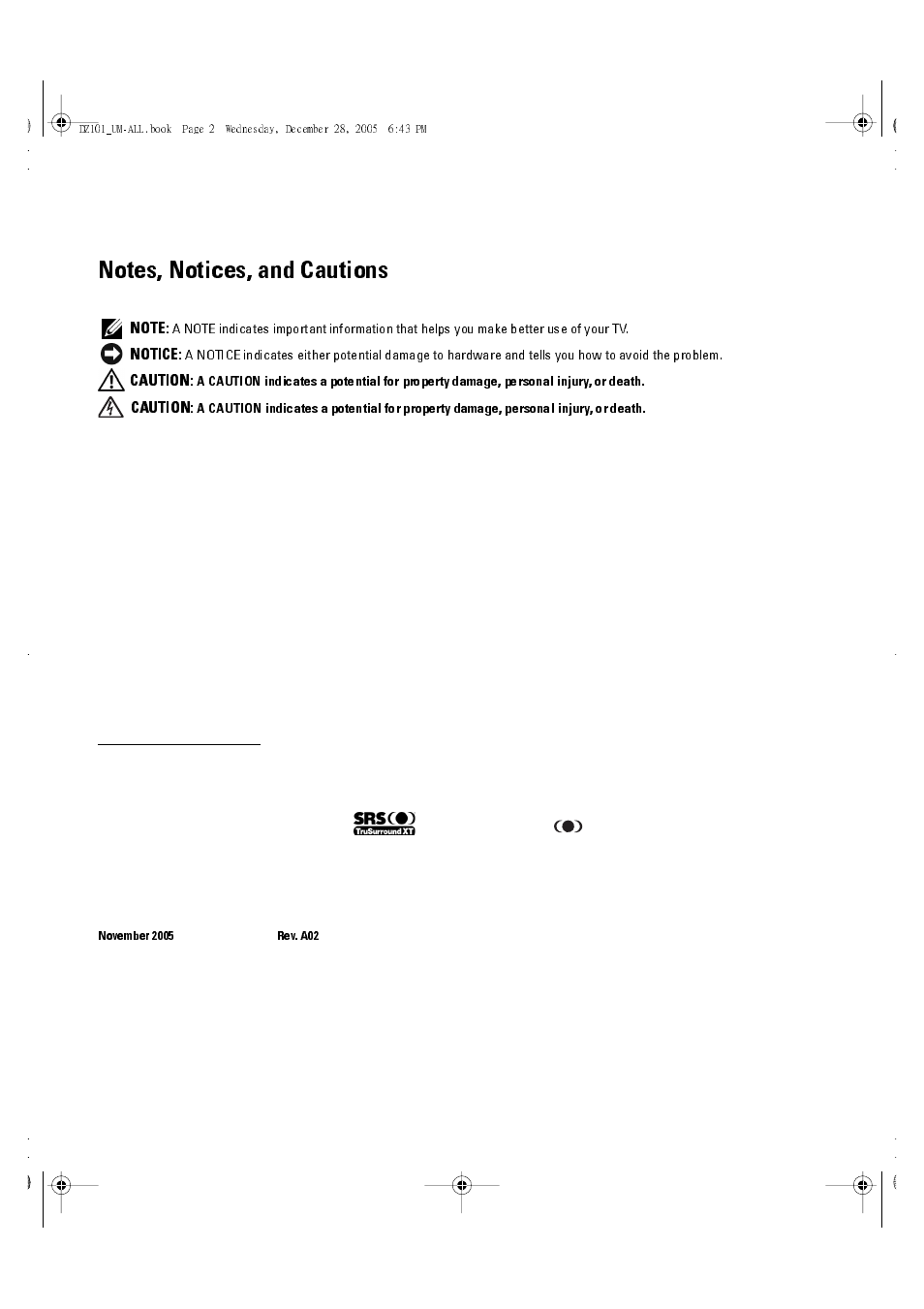 Dell LCD TV W4201C User Manual | Page 2 / 67