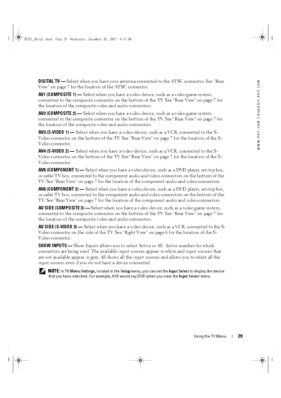 Dell LCD TV W4201C User Manual | Page 29 / 67