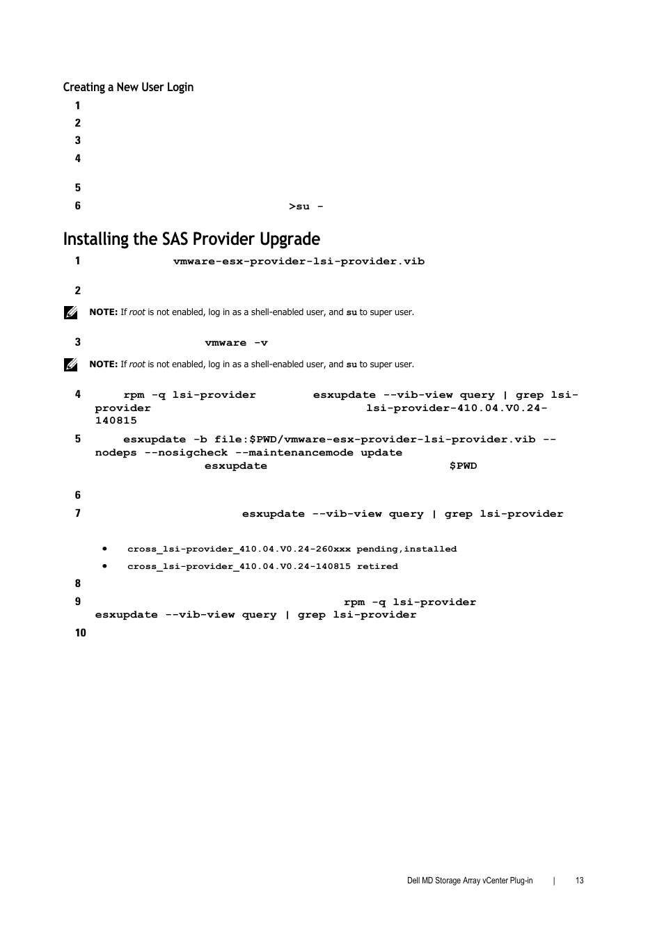 Installing the sas provider upgrade | Dell PowerVault MD3000i User Manual | Page 13 / 52