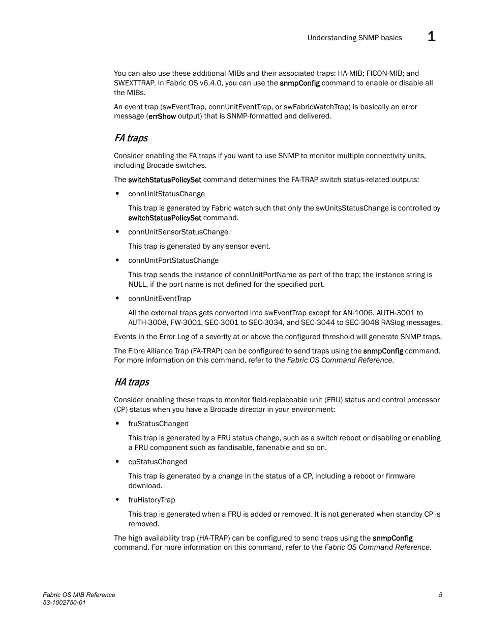 Fa traps, Ha traps | Dell POWEREDGE M1000E User Manual | Page 25 / 370