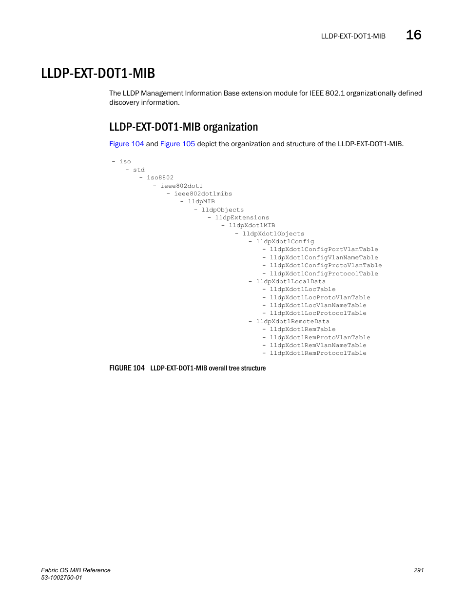 Lldp-ext-dot1-mib, Lldp-ext-dot1-mib organization | Dell POWEREDGE M1000E User Manual | Page 311 / 370