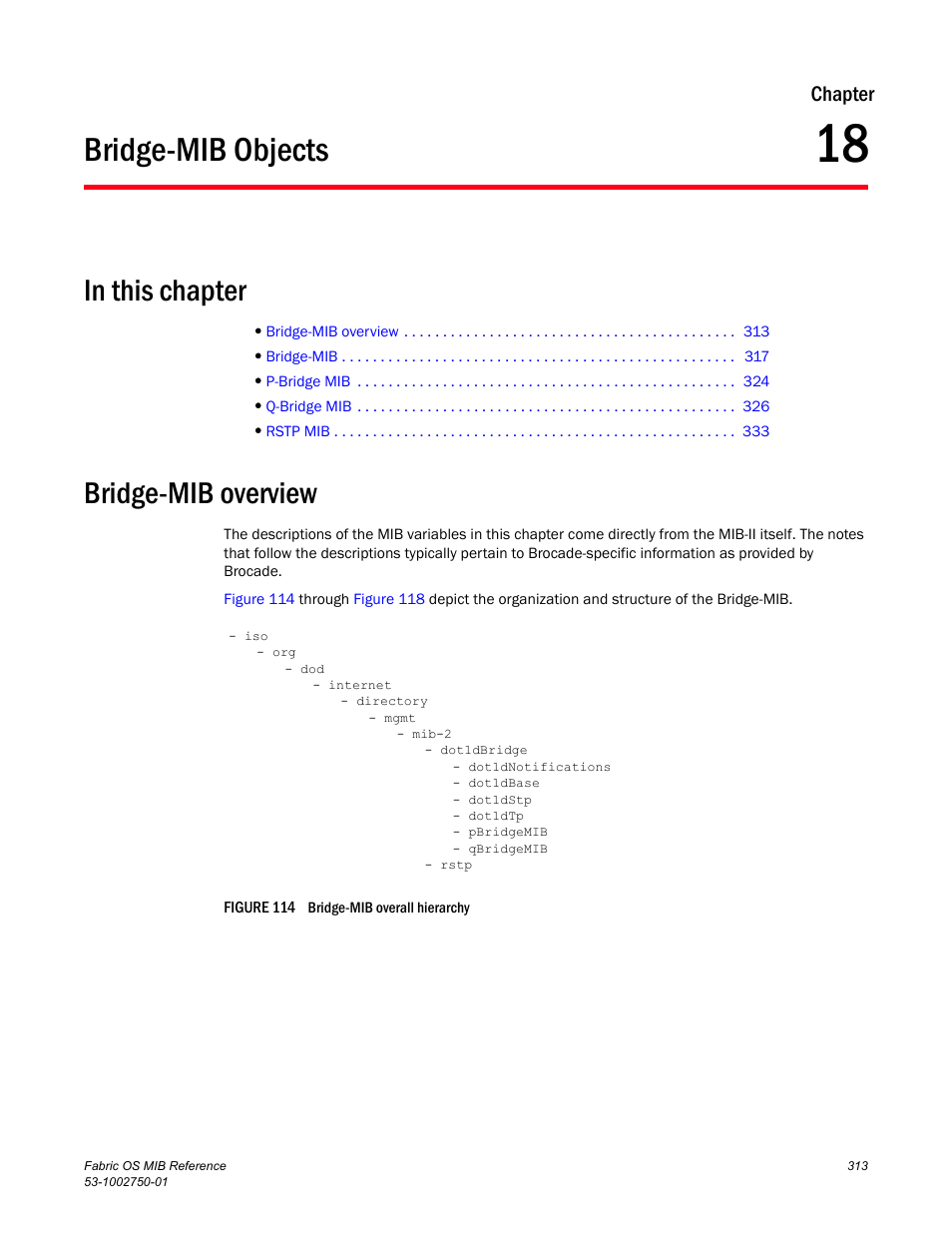 Bridge-mib objects, Bridge-mib overview, Chapter 18 | Chapter 18, “bridge-mib objects, Chapter | Dell POWEREDGE M1000E User Manual | Page 333 / 370