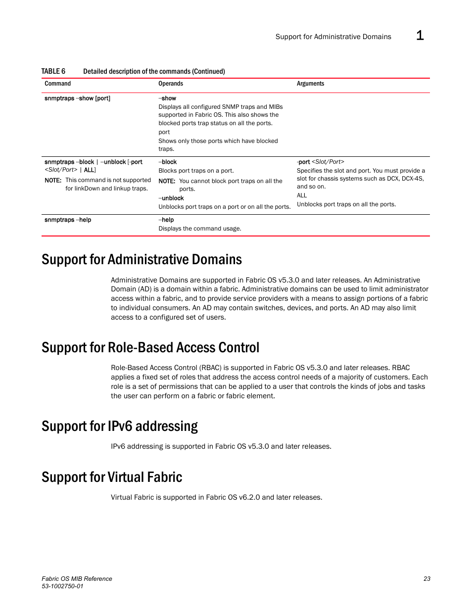 Support for administrative domains, Support for role-based access control, Support for ipv6 addressing | Support for virtual fabric | Dell POWEREDGE M1000E User Manual | Page 43 / 370