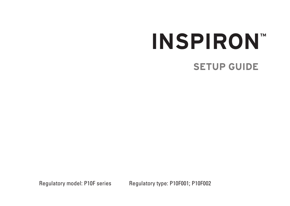 Inspiron | Dell Inspiron M501R (Early 2010) User Manual | Page 3 / 96