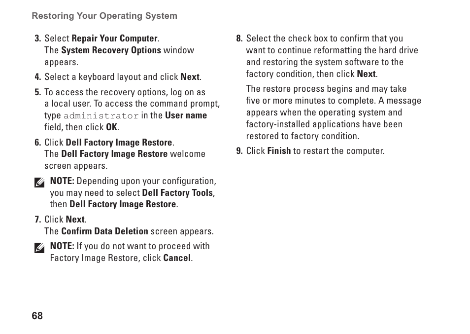 Dell Inspiron M501R (Early 2010) User Manual | Page 70 / 96