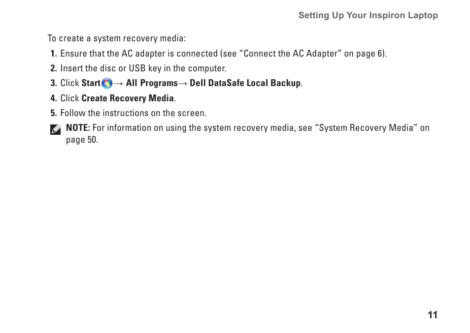 Dell Inspiron Mini 10v (1018, Mid 2010) User Manual | Page 13 / 78