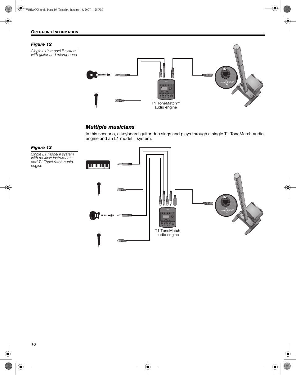 Multiple musicians | Bose L1 Model II User Manual | Page 24 / 32