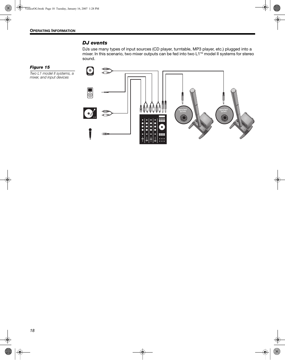 Dj events | Bose L1 Model II User Manual | Page 26 / 32