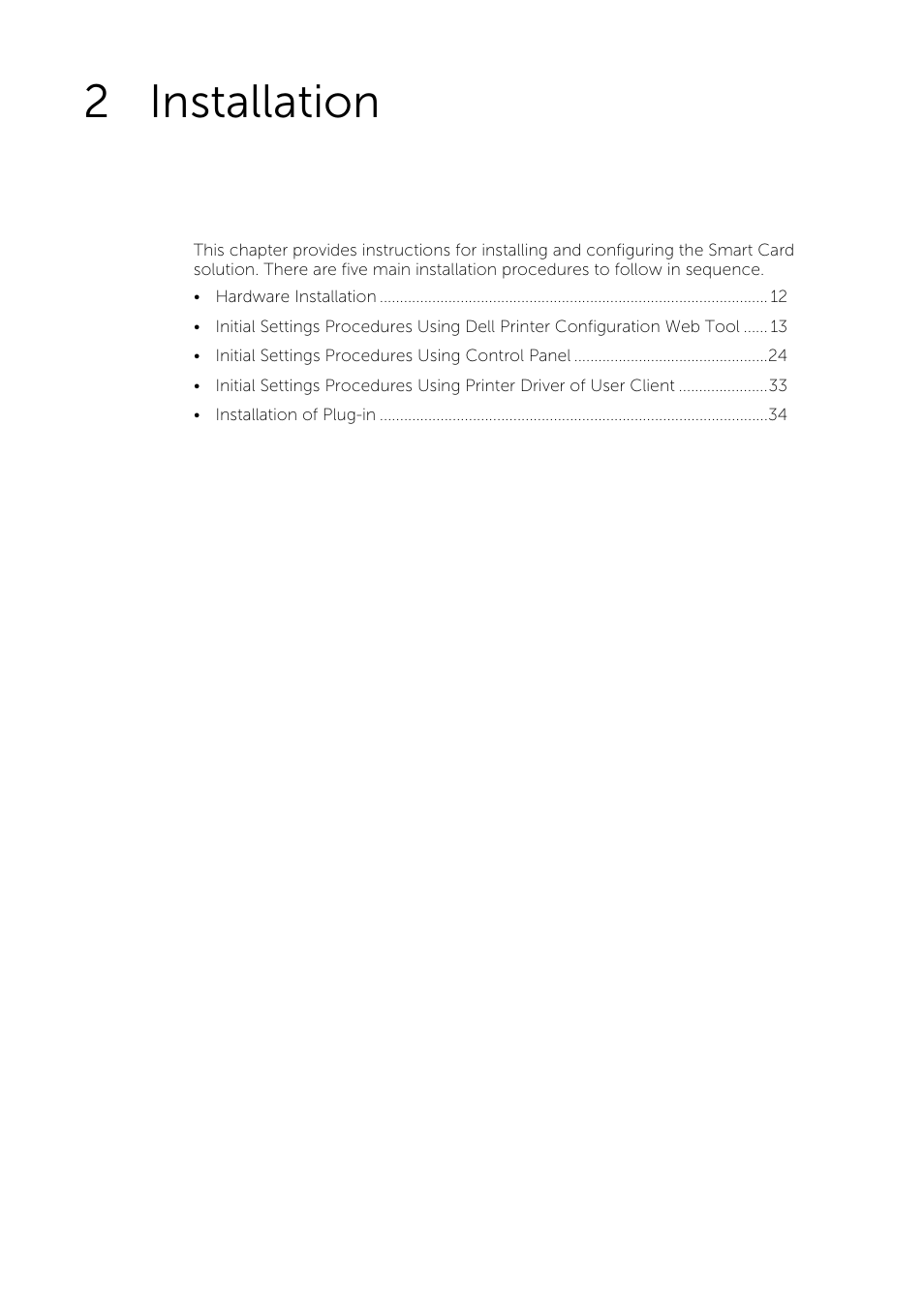 2 installation, Installation | Dell C7765DN MFP Color Laser Printer User Manual | Page 11 / 52