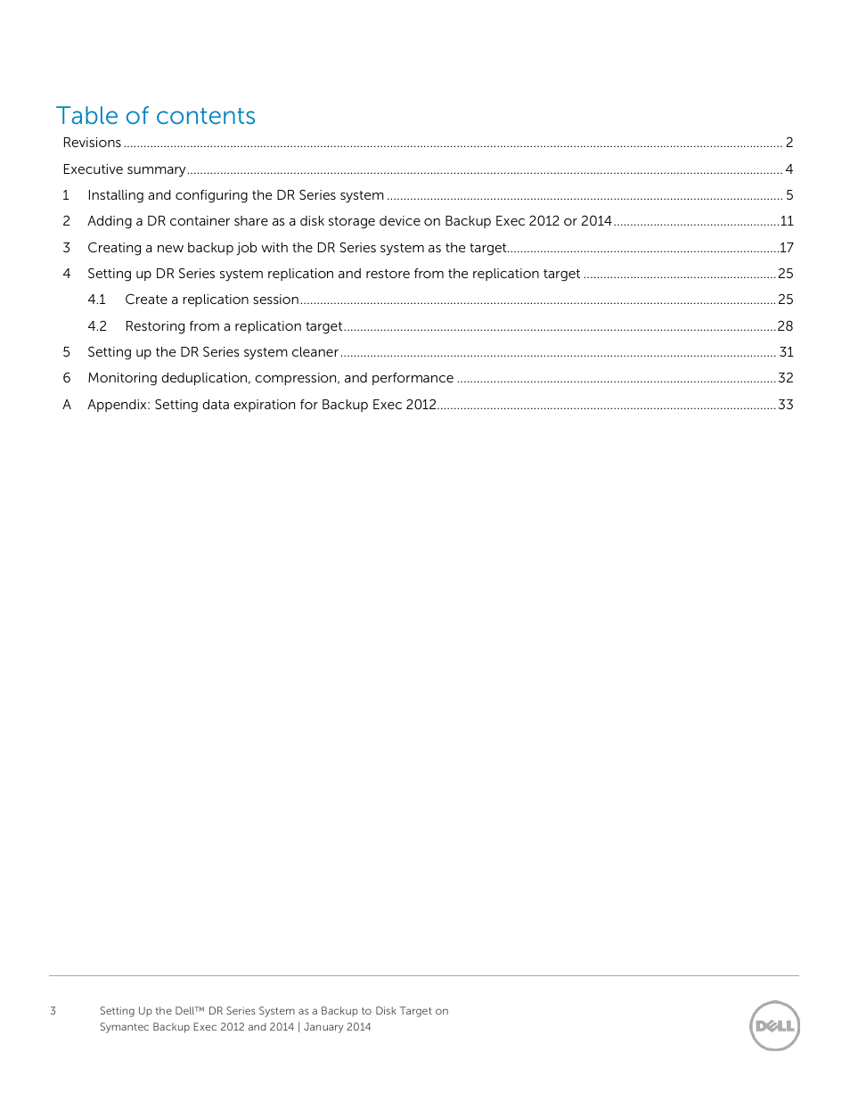 Dell PowerVault DR4100 User Manual | Page 3 / 33