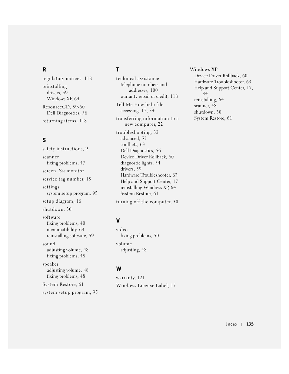 Dell Dimension 2350 User Manual | Page 135 / 136