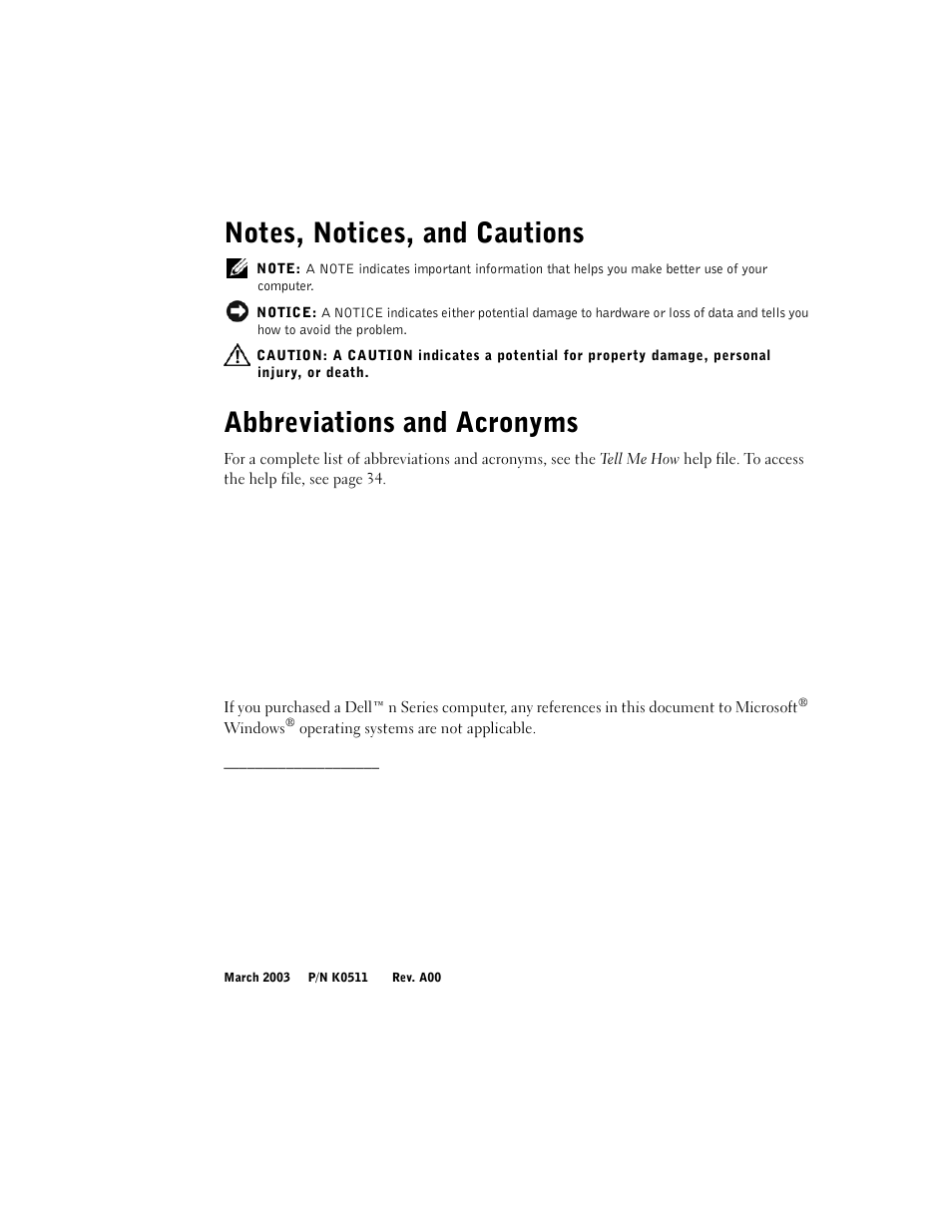 Abbreviations and acronyms | Dell Dimension 2350 User Manual | Page 2 / 136