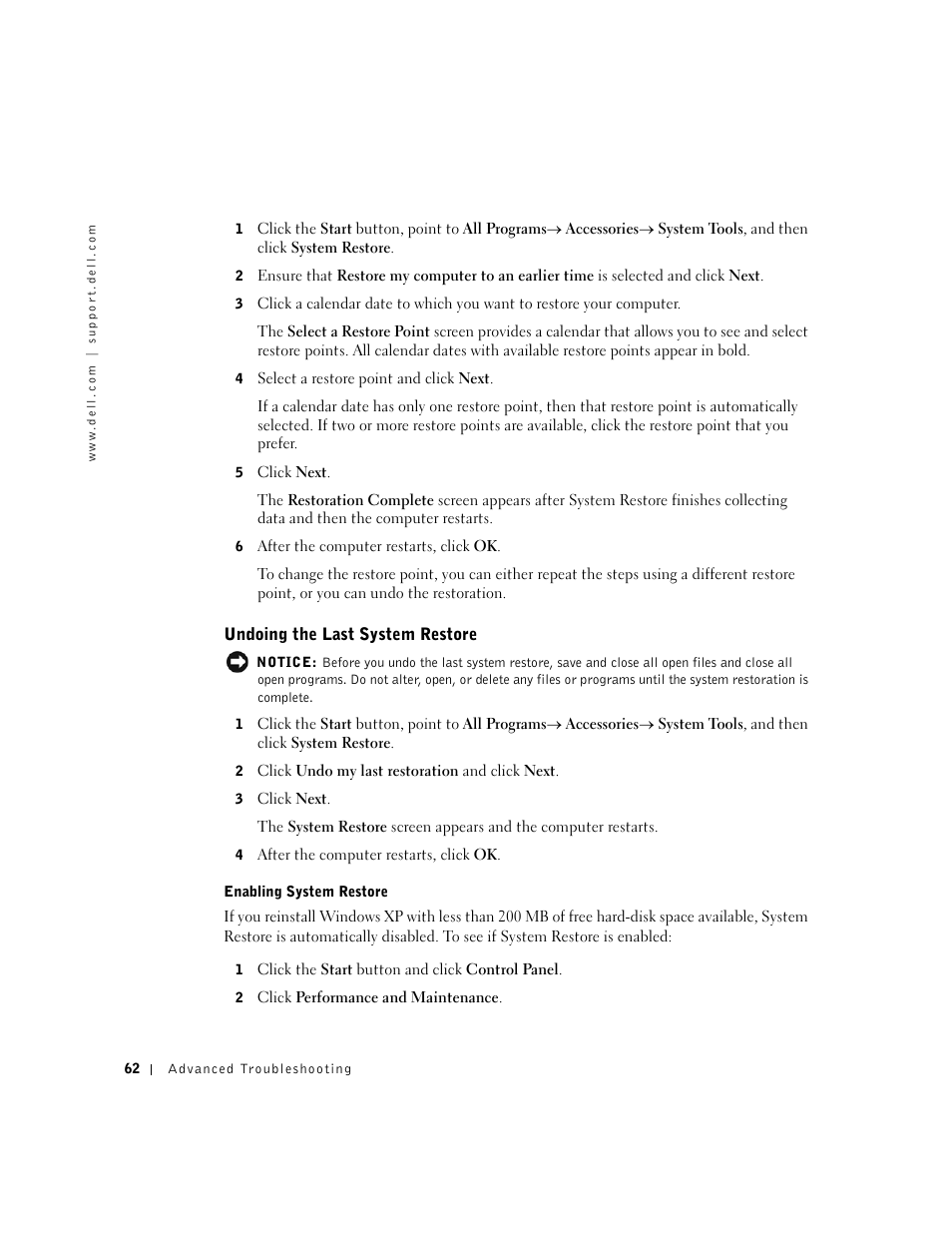 Dell Dimension 2350 User Manual | Page 62 / 136