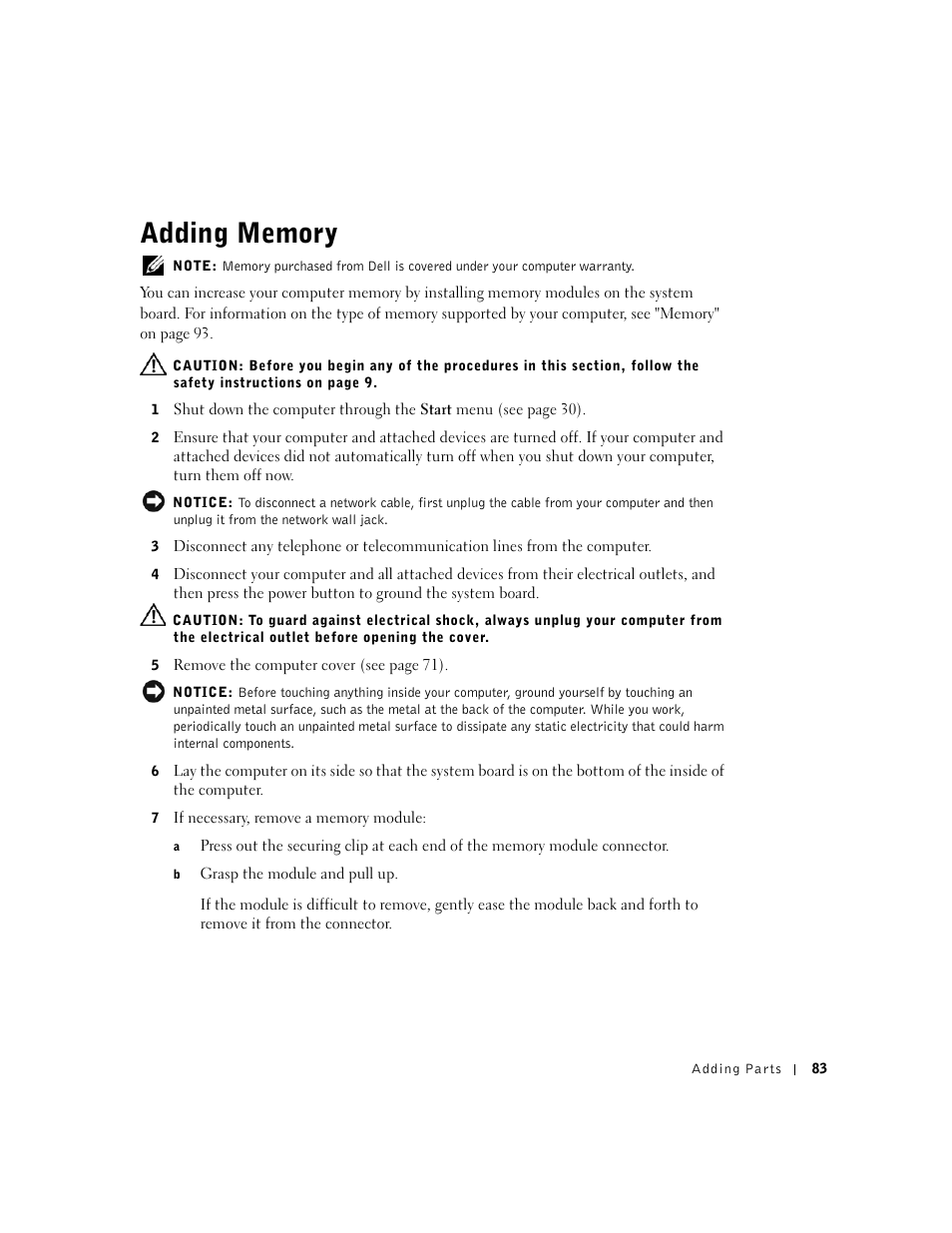 Dell Dimension 2350 User Manual | Page 83 / 136