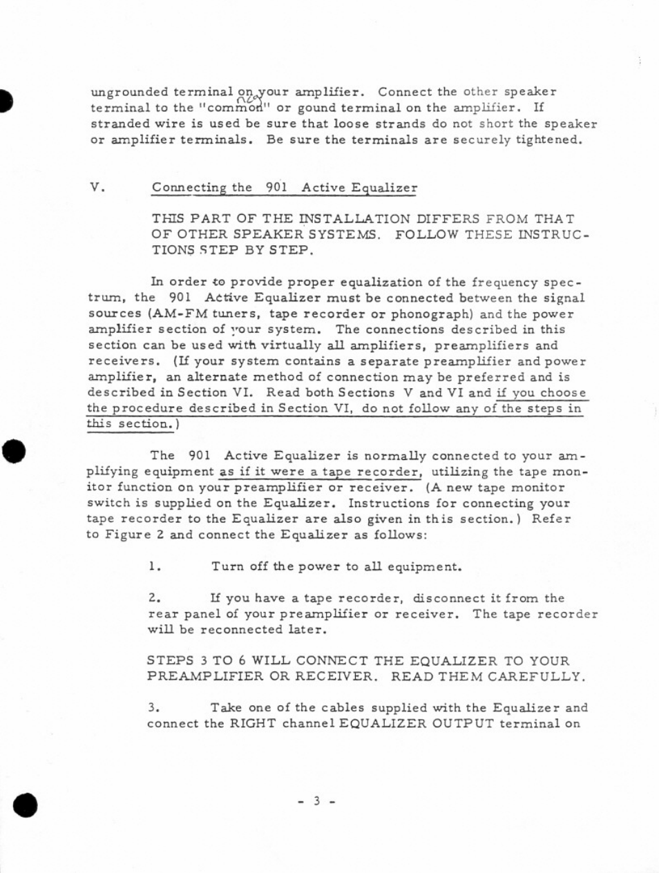 Bose 901 User Manual | Page 4 / 15